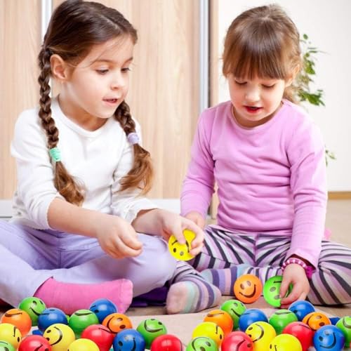 LovesTown 20 PCS Squeeze Toys, 2.5 Inch Smile Face Stress Balls Office Sensory Fidget Toys for Desk Adults Kids Stress Relief Gifts for Coworker Colleague Classroom Prize Goodie Bag Stuffer - Image 6