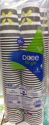 Dixie PerfecTouch Insulated Paper Cups, 12 oz, Coffee Haze, 160 Count image 2