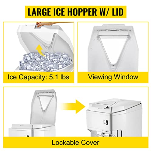 Elektrischer Eiscrusher Eisrasierer-Maschine Kommerziell 265 LBS/Std Shaded Ice Maker Für Den Tisch Schneekegel… – Bild 7