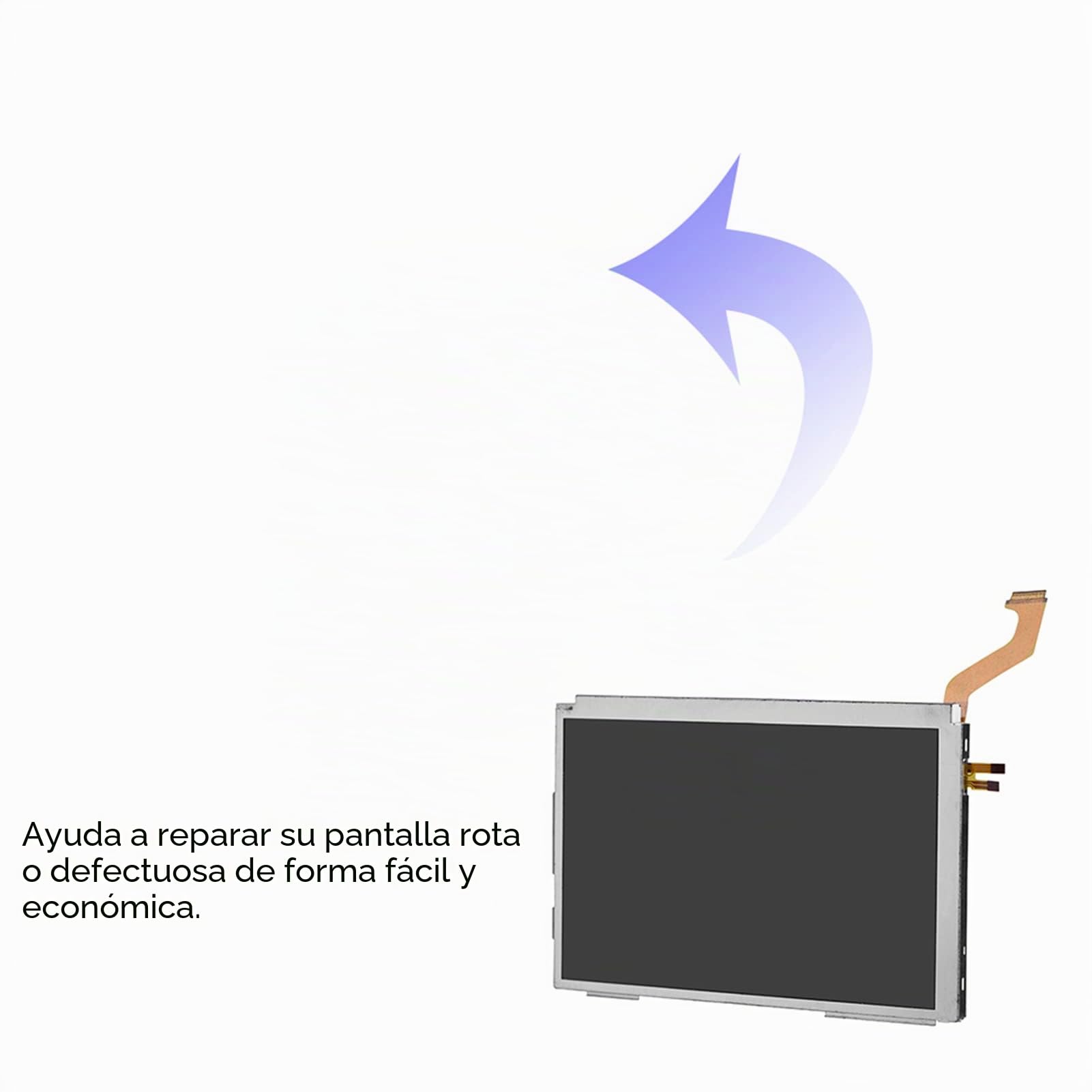 Pilipane Pantalla LCD Superior De Repuesto, Reparación De Pantalla 3DS XL, Pantalla 3DS XL para Juegos del Sistema 3DS XL