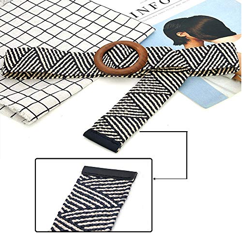 Yhuasia Paglia Cintura, 2 Pezzi Paglia Intrecciata...