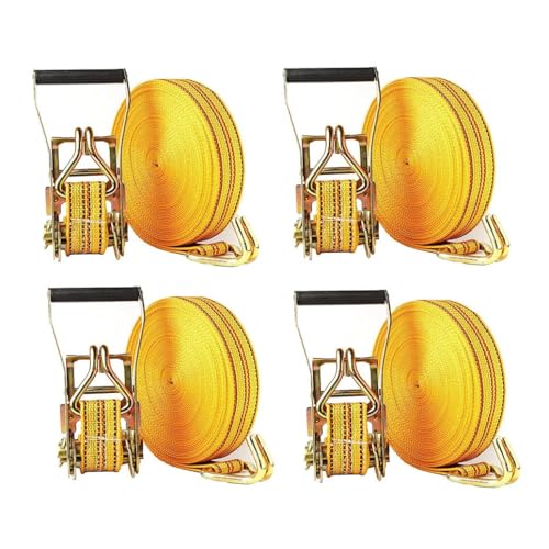 Correas de amarre con trinquete de 50 mm para evitar deslizamientos de motos y coches en remolques