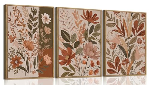 MTFBWY Framed Boho Botanical Wall Art Set of 3 –