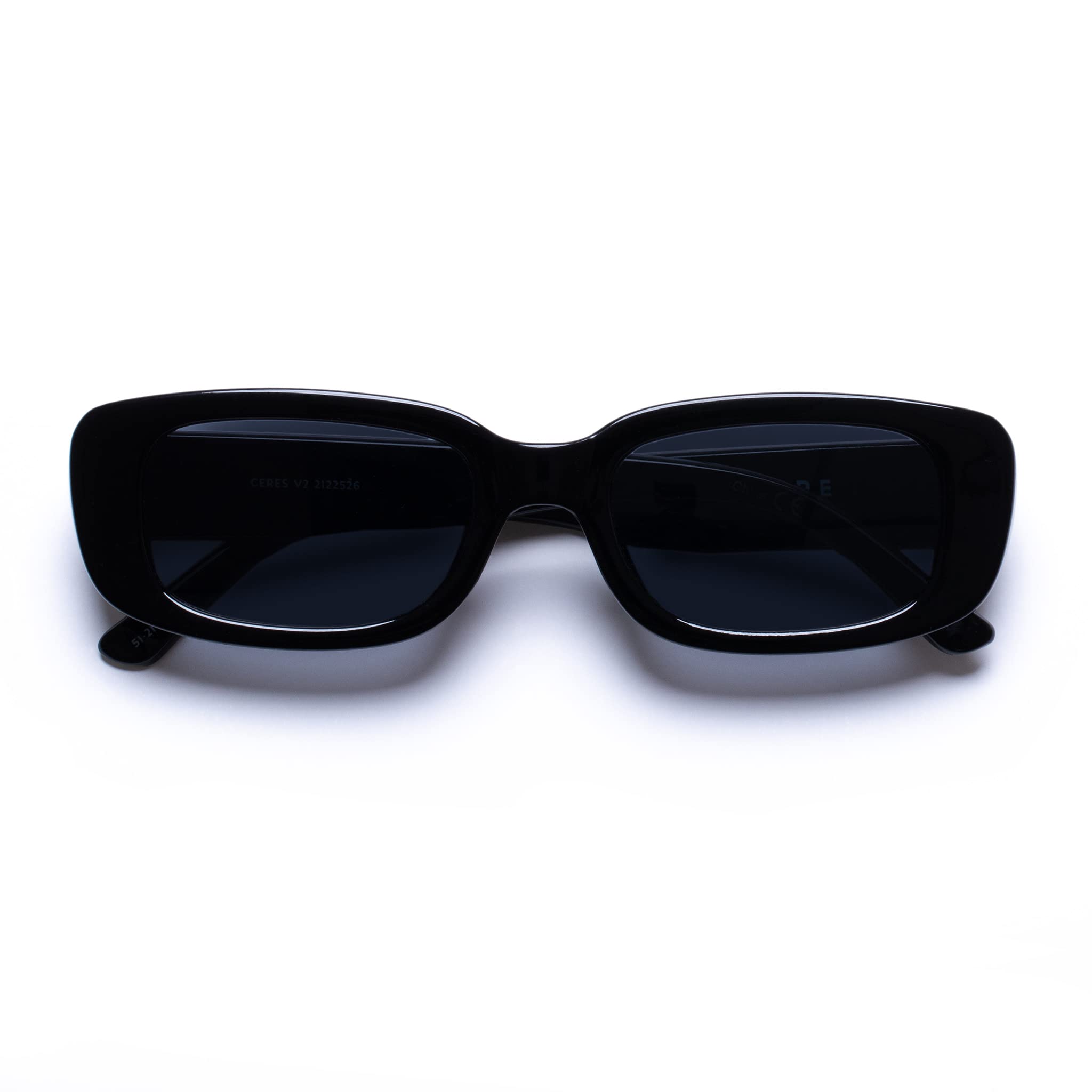Amazon.com: AIRE Ceres Sunglasses - Black, Rectangle, Unisex  display picture 1