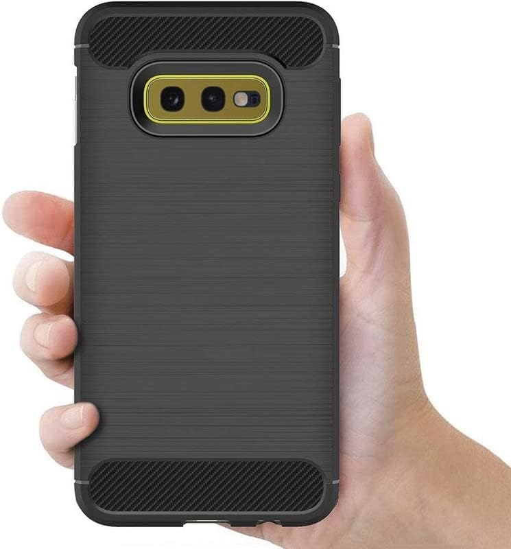Image of Hybrid Carbon Fiber Back Case for Samsung Galaxy S10E (Black)