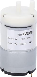 TOPINCN Mini bomba de água, DC6V 4W 3L/min micro bomba de ar motor submersível engenharia de baixo ruído micro diafragma bomba de plástico com interruptor de pressão embutido para tanque de peixes VN3204PM
