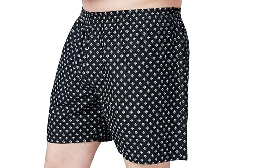 Image of Men's Cotton Printed Regular Fit Boxer Shorts | Soft & Breathable Innerwear | Comfortable Boxers | Lightweight & Stylish Nightwear