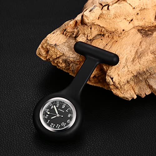 Image of Aroncent Nurse Fob Watch Collection: Medical Professional Lapel Pin-On Pocket Watches with Second Hand - Various Styles and Colors for Healthcare Workers