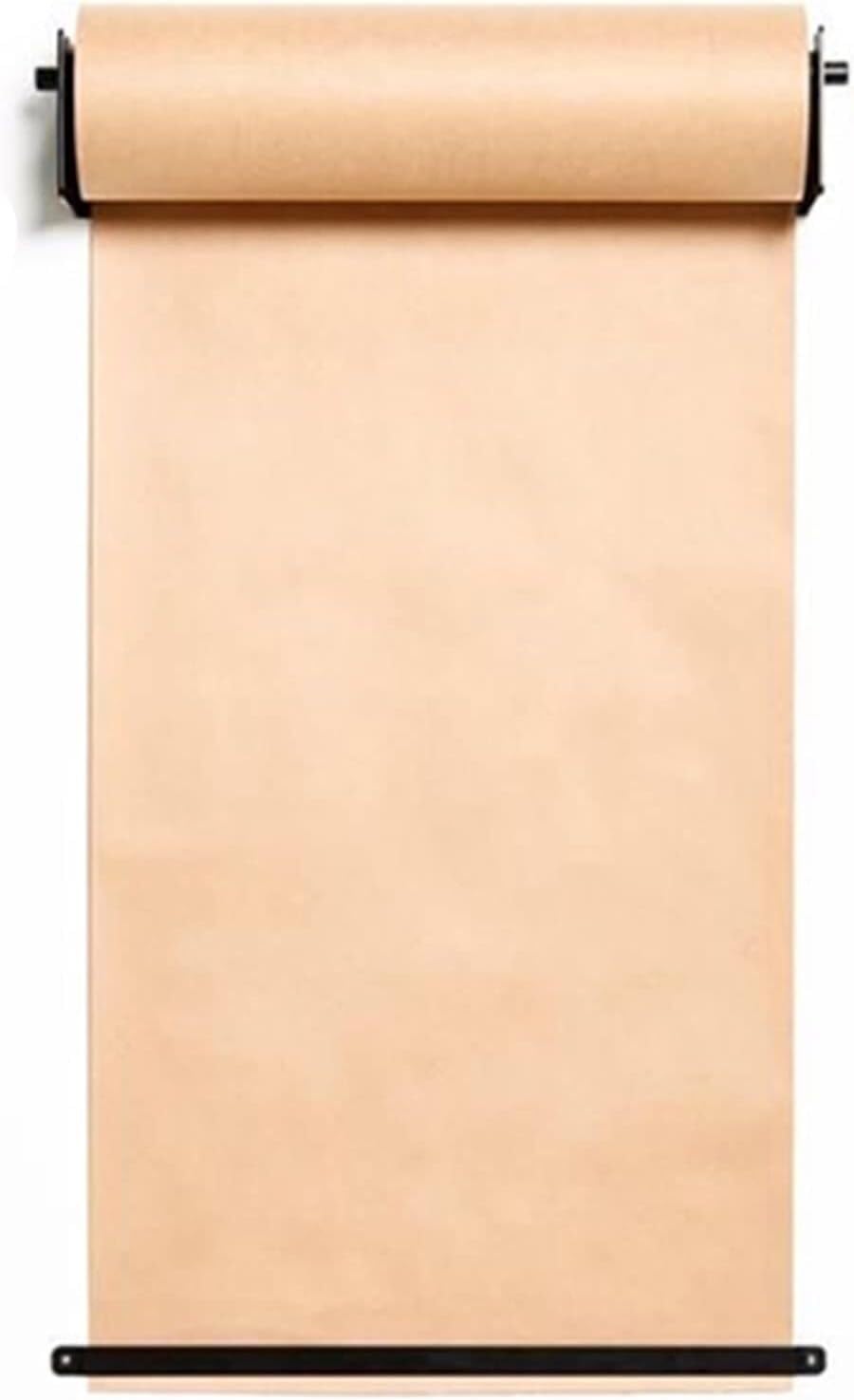 HTTGDGDH Bulletin Board Paper Wall Mounted Paper Roll Holder Kraft Paper Dispenser & Cutter, For Doodle Drawing Board/Writing Tablet For Craft Poster Art Paper Roll Christmas Bouq,Black Steel-97cm/38