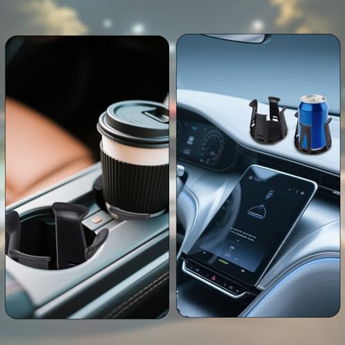 Insertos para portavasos de auto adhesivos 4 piezas negros miniatura 6