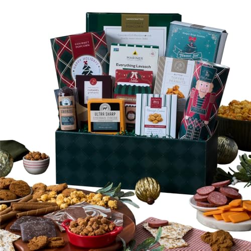 Christmas Basket Gift Premium of Holiday Foods by GourmetGiftBask...