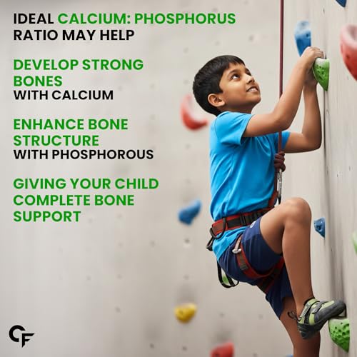Image of Carbamide Forte Calcium for Kids + Vitamin D3 Gummies | Calcium Gummies for Kids With Phosphorus | Calcium Supplements For Growing Bones & Teeth | Mango & Strawberry Flavour | 30 Veg Gummy (Pack of 3)