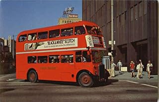 Two Decker London Transport Bus Long Beach, California CA Original Vintage Postcard