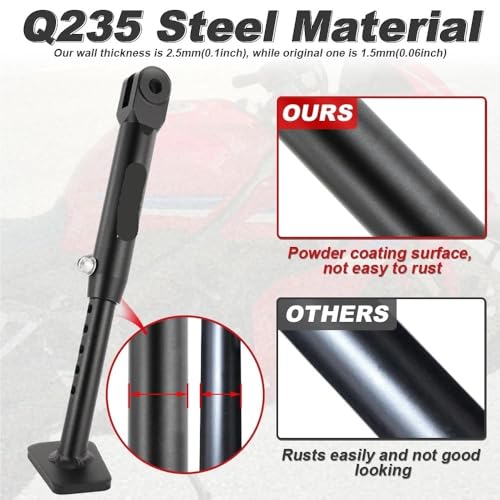 Béquille latérale en aluminium ajustable pour CBR650F CB650F - 4