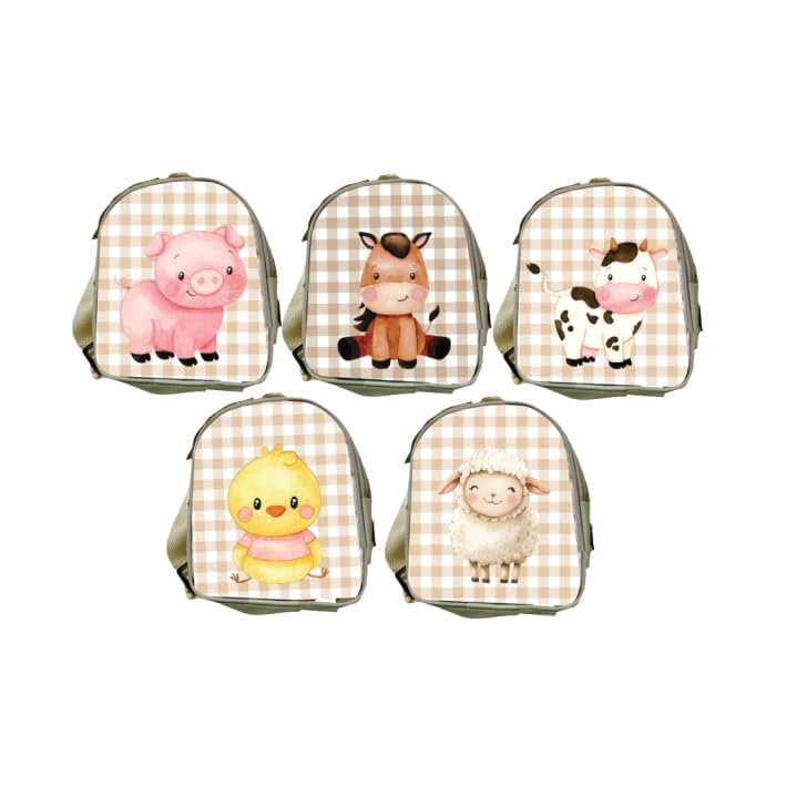 KIT COM 10 Mochila Fazendinha Infantil para Aniversário Lembrancinha e Decoração