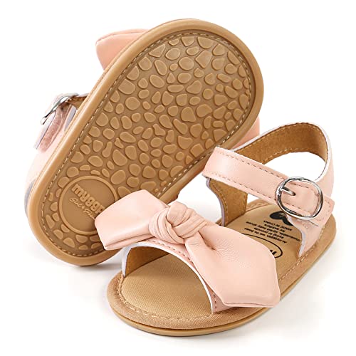 Image of Infant Baby Girls Boys Summer Sandals Premium Unisex Non Slip Rubber Soft Sole Breathable Toddler First Walker Outdoor Beach Shoes