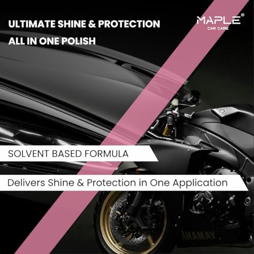 Image of Maple Car Care All in One Polish 5 Litre | Non-Greasy Dashboard & Interior Polish with UV Protection | Long-Lasting Shine for Plastic, Rubber & Vinyl Surfaces | Keeps Car Interiors Looking New Longer