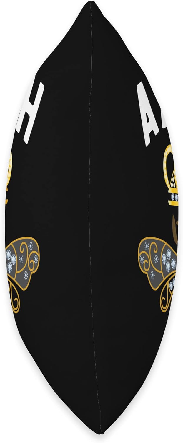 Alizah Name Alizah Birthday Gifts Queen Crown Bee Alizah Throw Pillow 18x18