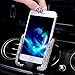 SUNCARACCL Bling Car Phone Holder Mini Car Dash Air Vent Automatic Phone Mount Universal 360Â°Adjustable Crystal Auto Car Stand Phone Holder Car Accessories for Women and Girls (White)