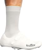 Tall Silicone Shoe Cover with Snaps - Covers Road Cycling Shoes - Waterproof, Windproof Reusable Boot-Style Overshoes for Bike Rides in Winter, Rain, Cold Weather Biking - for Men and Women