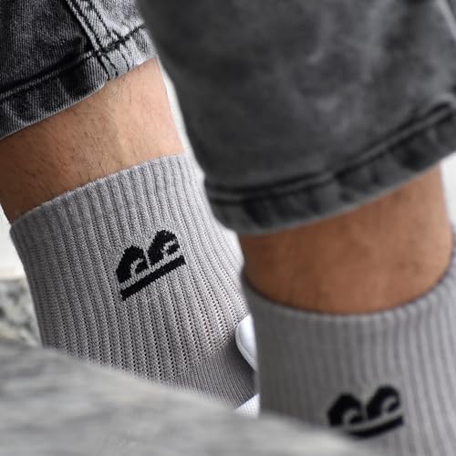 Image of Bamboo Sports Socks for Men | Ankle Length Low Cut Premium Material | Odour-Free, Breathable & Durable | Padded Base & Anti-bacterial | 3X Softer than Cotton Socks | 3Pk Multicolor