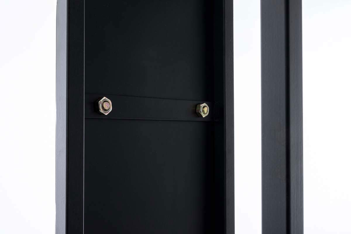 CLP Estantería Interior para Leńa Spark I Estantería De Almacenamiento para Leńa I Soporte De Almacenamiento En Acero Inoxidable o Metal I, Color:Negro/Mate, Tamańo:80 cm