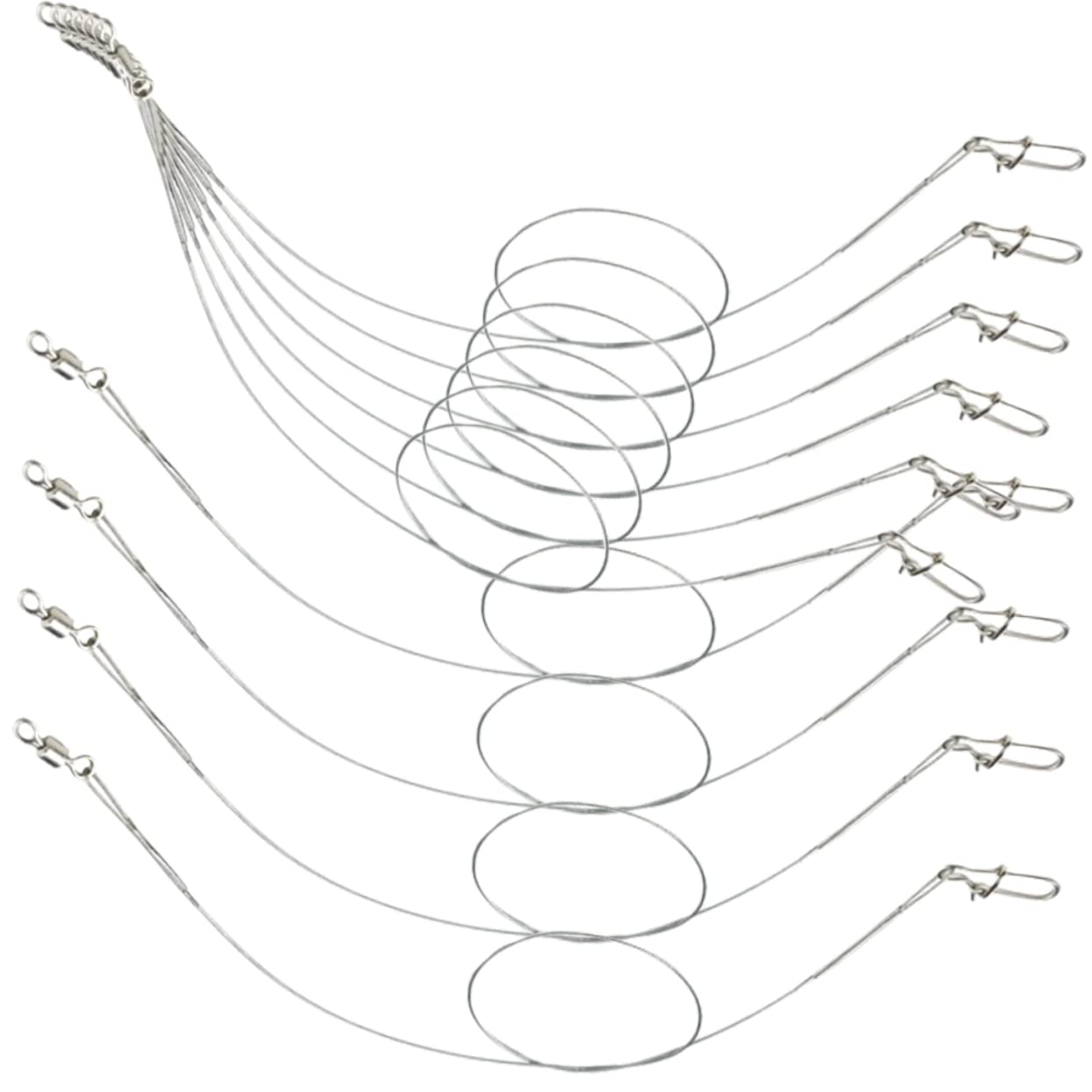 Generic Metal Fishing Line Swivel Connector Wear-Resistant Fishing for Bait String and Hooks