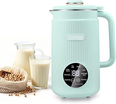 Irishom Nut Milk Machine, Automatic Plant Milk Maker for Homemade Almond, Oat, Soy, with 8H Keep Warm Function, Vegan & Dairy-Free Green