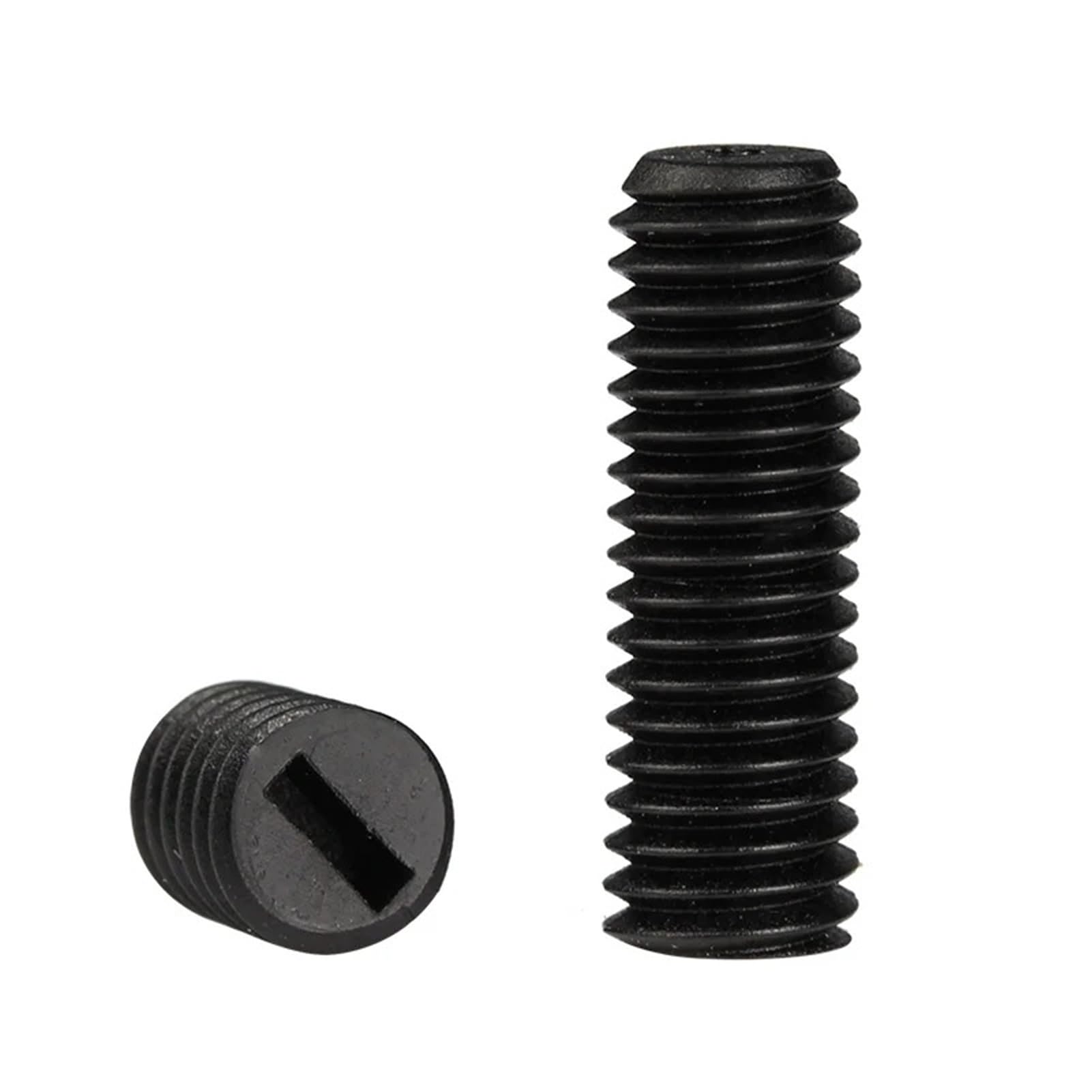 Black Nylon Slotted Grub Screw M3 M4 M5 M6 M8(M4x5(50pcs))