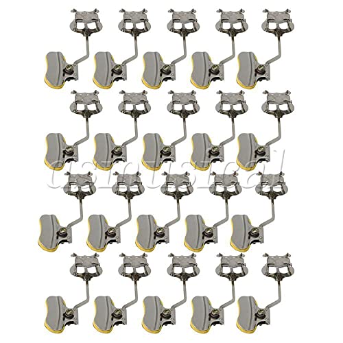 20pcs Trumpet Sheet Music Clips Lyre Sheet Music Clamp-On Holders Silver