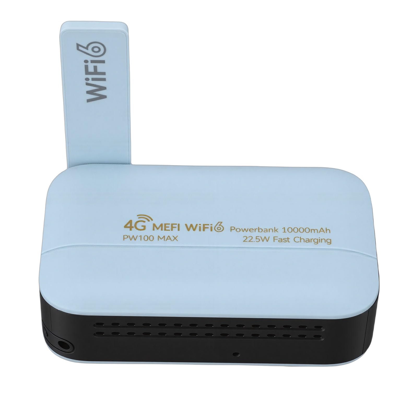 Qcwwy Hotspot LTE Portatile, Router da Viaggio WiFi 6 con Slot SIM, Ricarica Rapida 300Mbps 10000mAh, Supporta 16 Dispositivi, Configurazione in 30 Secondi per Viaggiatori d'affari per Uso Esterno