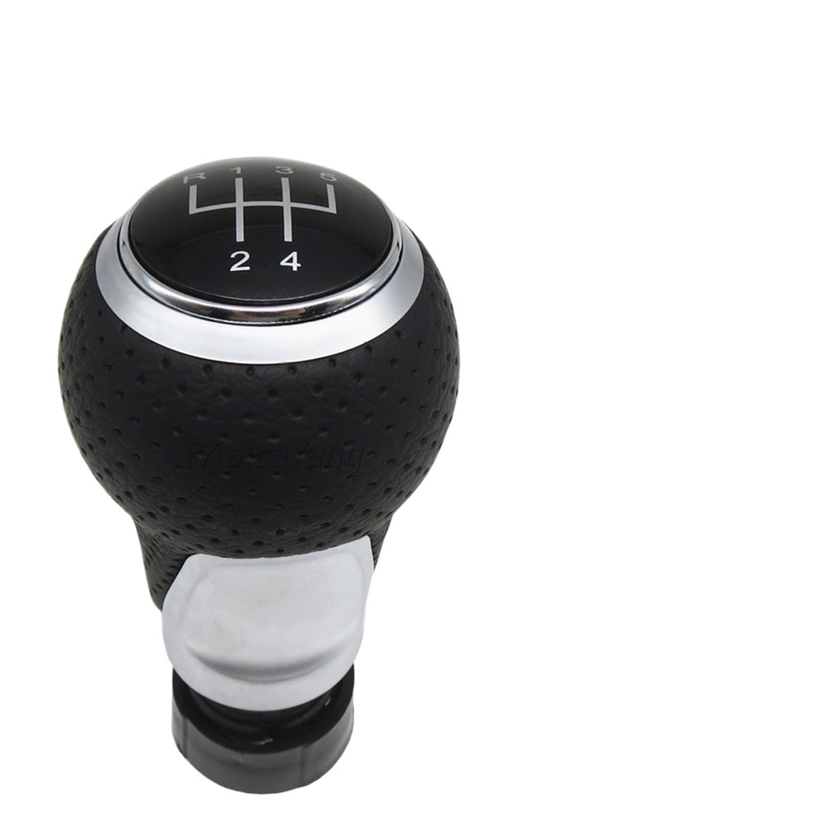 HSUKIHO Car Shift Knob Cover for Passat for Golf MK4 Shifter Car Gear Shift Knob 12mm 5/6 Speed Handle(Sliver 5 Speed)