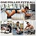 EAST MOUNT Ab Roller Wheel - Ab Roller with Elbow Support for Core Workout Belly Fat Automatic Rebound Abdominal Wheel for Women Men Home Gym Equipment (Black)