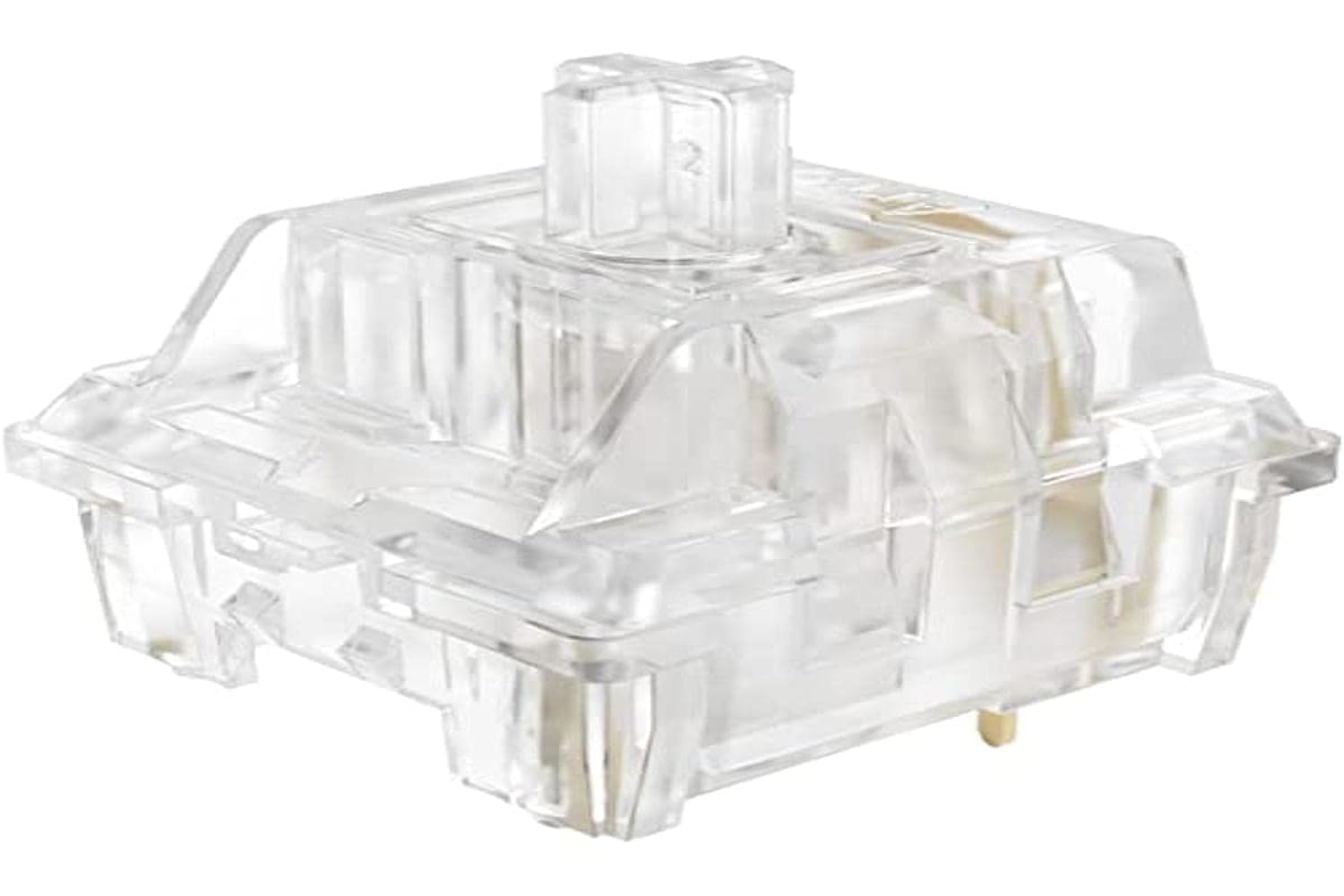 EPOMAKER Akko CS Crystal Transparent Linear Switches, 3 Pin 43gf Keyboard Switch Compatible for MX Backlit Mechanical Keyboard 45 pcs, GAYI