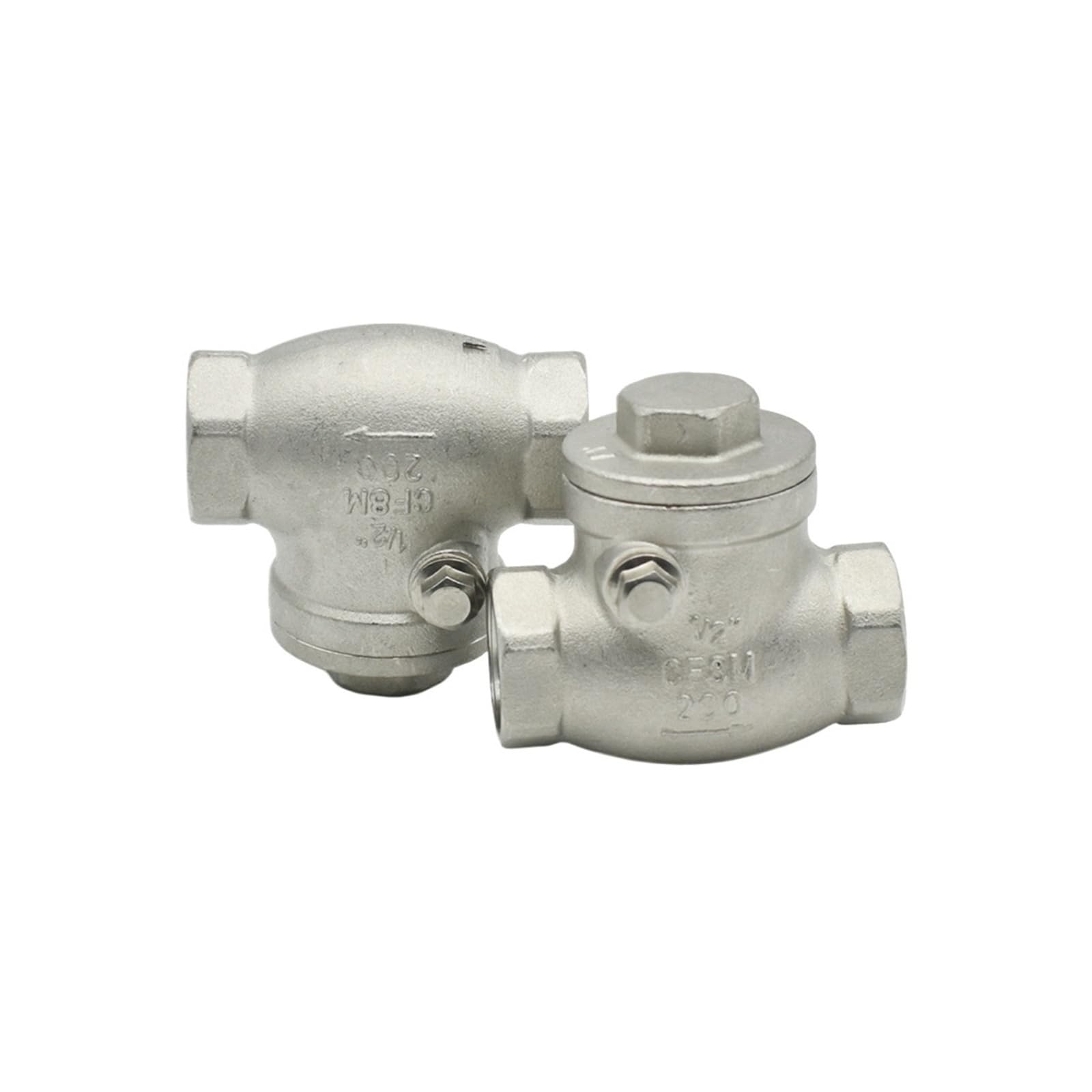 Clapet anti-retour inox 316 filetage 2 BSP femelle pour pompe
