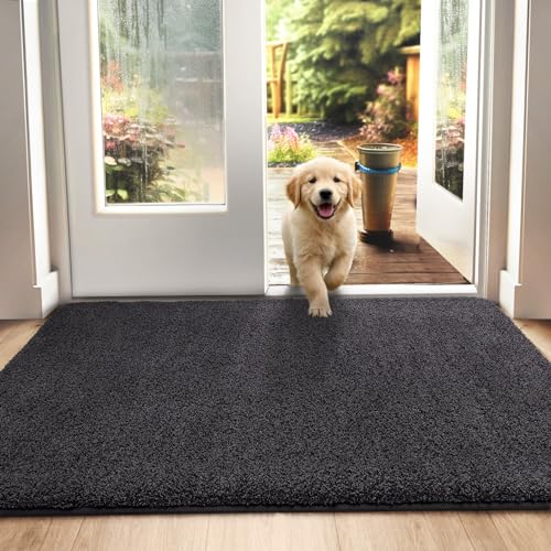 Paillasson interieur entree absorbant DEXI tapis de sol lavable machine - 2