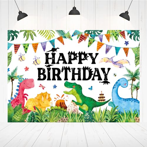 Fondo Decorativo Dinosaurios para Fiesta 7x5ft miniatura 3
