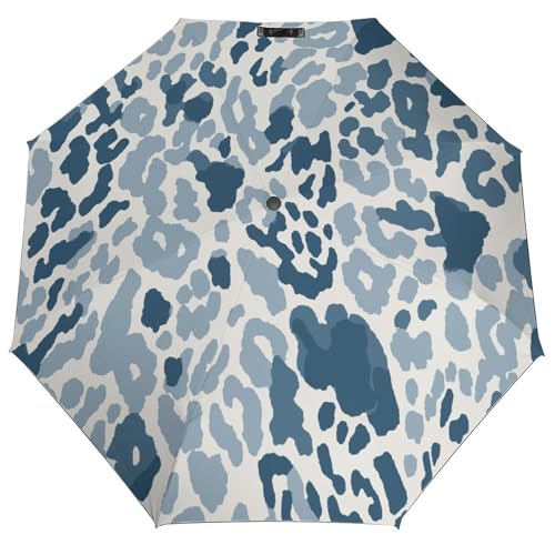 Parapluie pour pluie compact léopard manuel et léger pour homme et femme