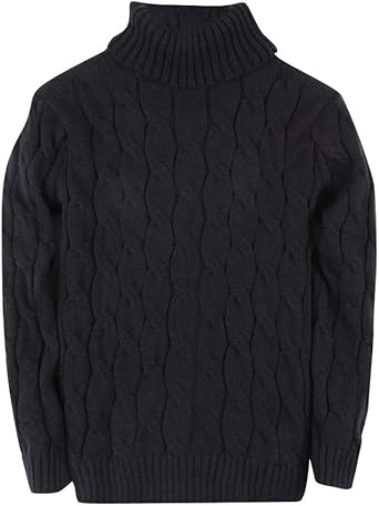 Mens black knit turtleneck Clearance