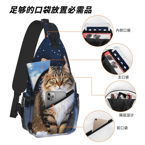 Morrales de senderismo sling bag para viaje y uso casual miniatura 6