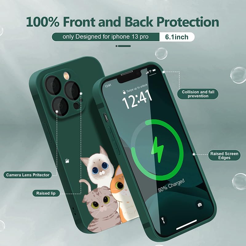 WOKEZ Kattmönster Telefonfodral för Honor 90 Lite 5G, Ultratunn Skydd