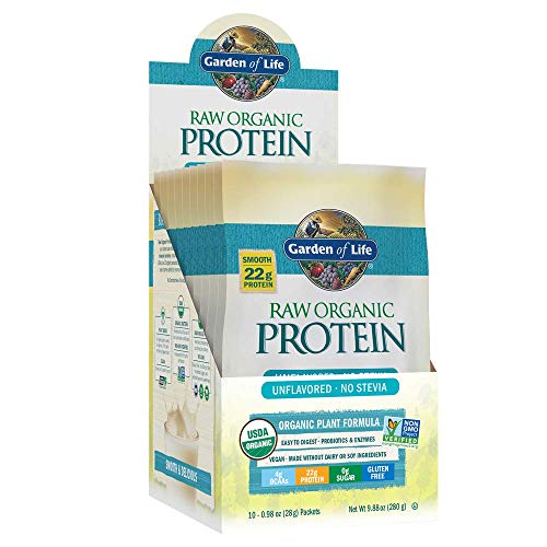 Buy Garden of Life Raw Protein Unflavored Powder Packets, 10ct Tray