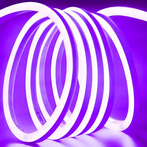 Tira de LED Neon Flexible 26ft Morado IP68 AC 110V miniatura 1
