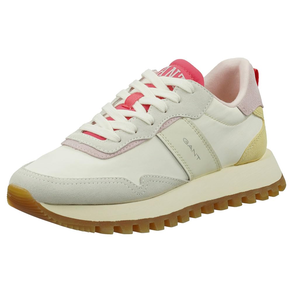 GANT FOOTWEAR Women Caffay Sneaker, White, 7 UK