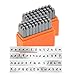 ImpressArt - Basic Bridgette Uppercase and Lowercase Letter Metal Stamps Set, 3MM