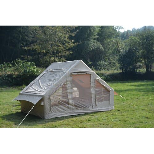 Carpa Inflable para Camping 4-6 Personas 4 Estaciones Beige miniatura 2