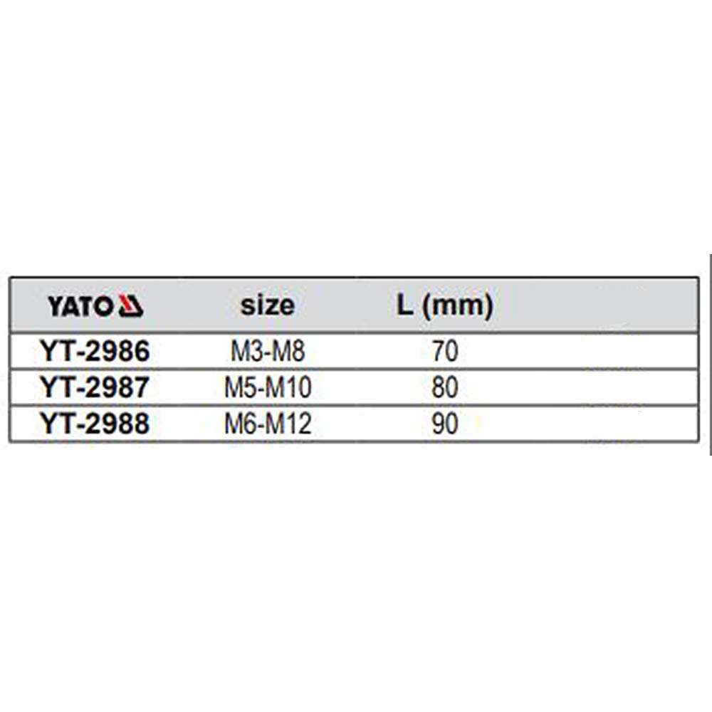 Yato-YT-2988 TAP HOLDER, M6-M12, steel and black 1