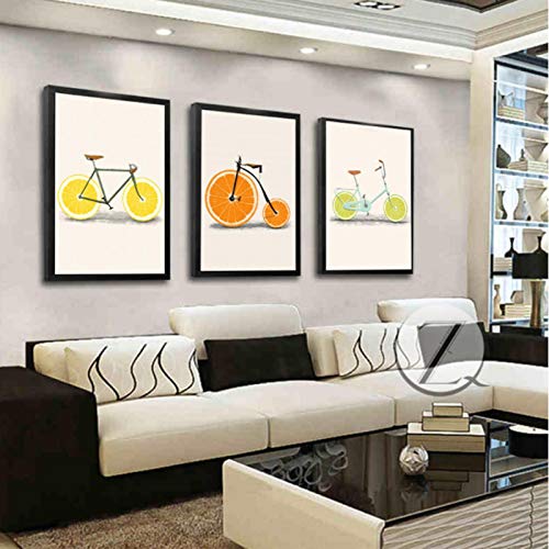 Toile peintures affiches nordiques minimaliste de fruits pour art mural moderne