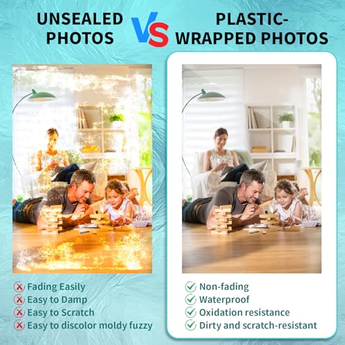 Image of 5 Mil Thermal Laminating Sheets 300 Pack, Clear 9 inch x 11.5 inch Laminating Pouches Rounded Corner, Holds 8.5 x 11 Inch Sheet, Letter Size Lamination Paper for Laminators