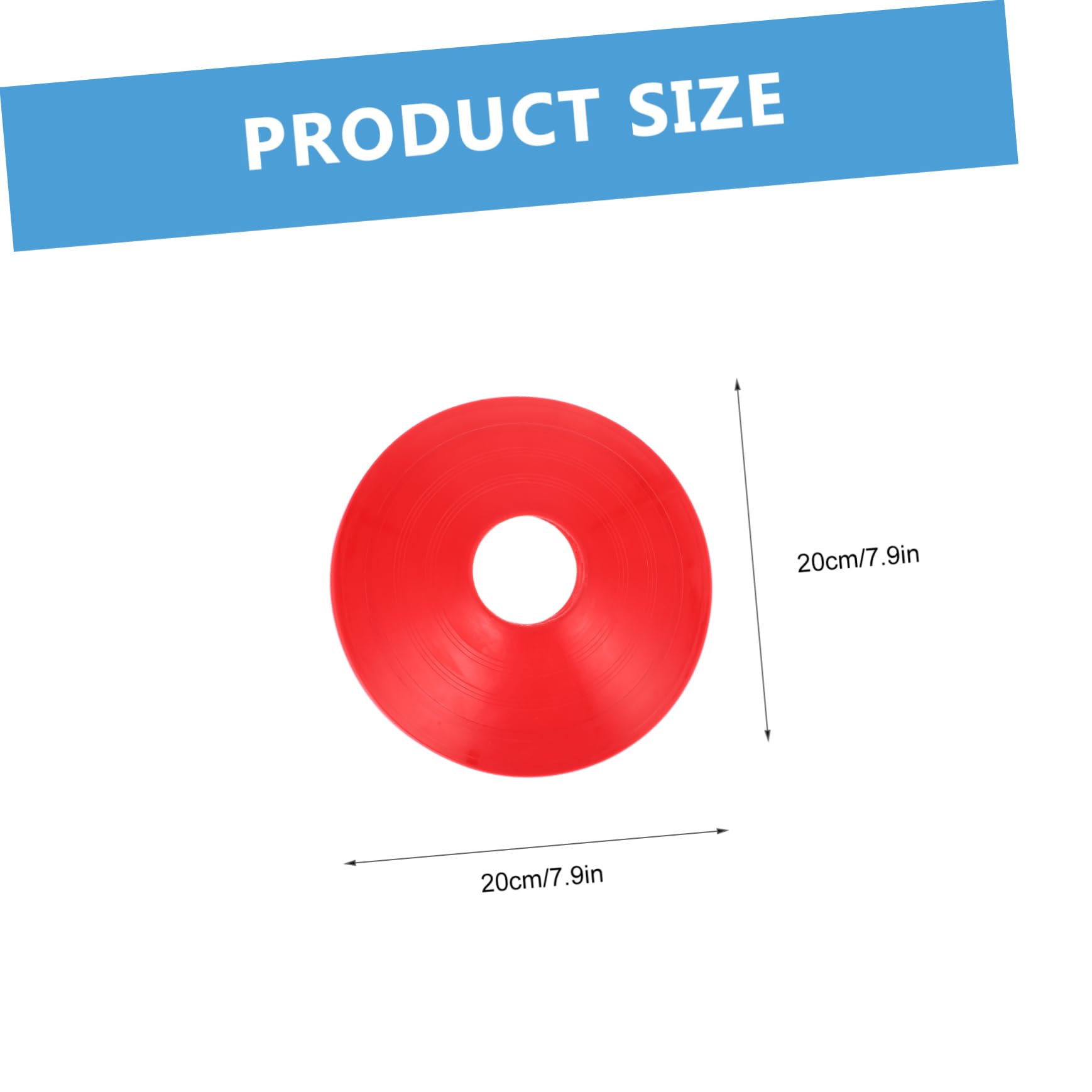 balacoo Training Marker Set 12pcs Football Cones Discs Poly Spot Markers for Training